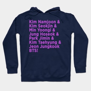 BTS Names Seven Men: Smooth Like Butter in Purple Hoodie